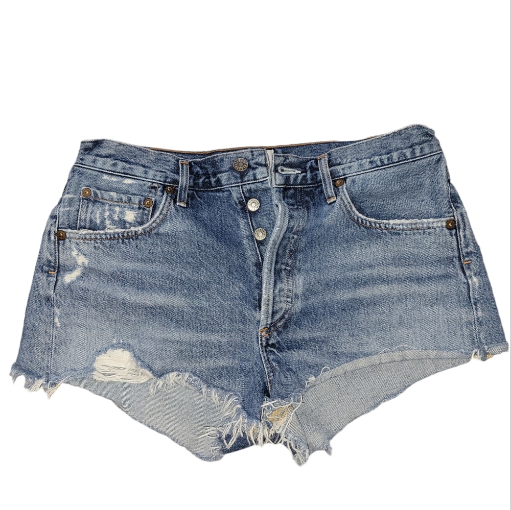 Agolde Parker Cutoff Denim Jean Shorts Size 28